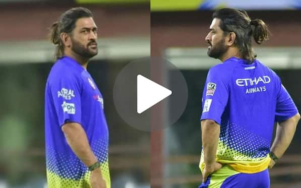 [Watch] MS Dhoni's New Beckham-Style Hairstyle For Business End Of IPL 2024